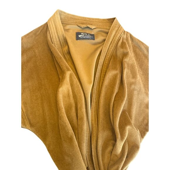 Vintage Weldon One Size Fits All Camel Brown Robe With Belt Tie - Picture 3 of 4